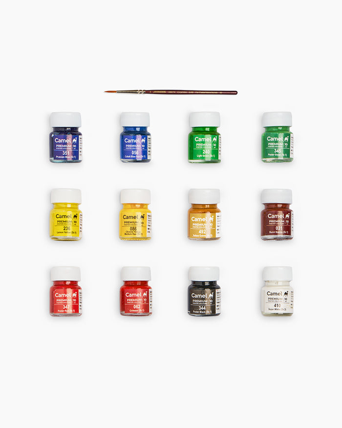Camel Premium Poster Colours | 12 shades