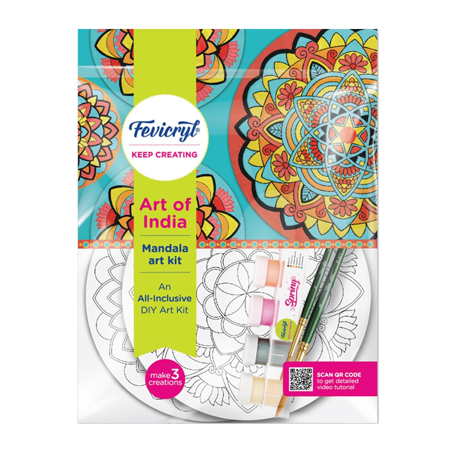 Fevicryl DIY Art of India Mandala Art Kit – Stationery Plug