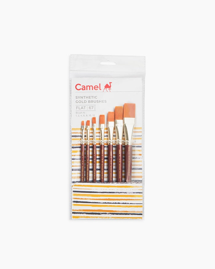 Camlin Synthetic Gold Flat Brush Sets
