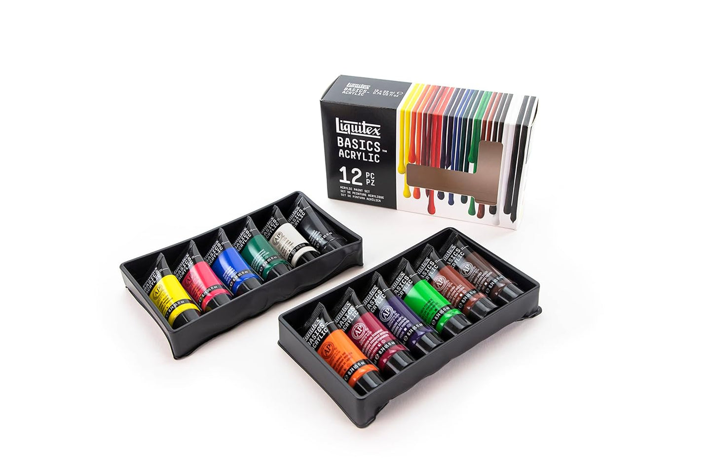 Liquitex Basics Acrylic Paint Set of 12, 22ml