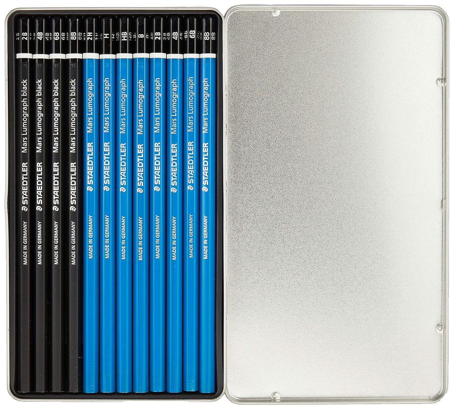 Staedtler Mars Lumograph 100G6 Soft Grades Set of 12