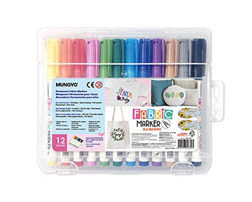 Mungyo Fabric Markers set of 12
