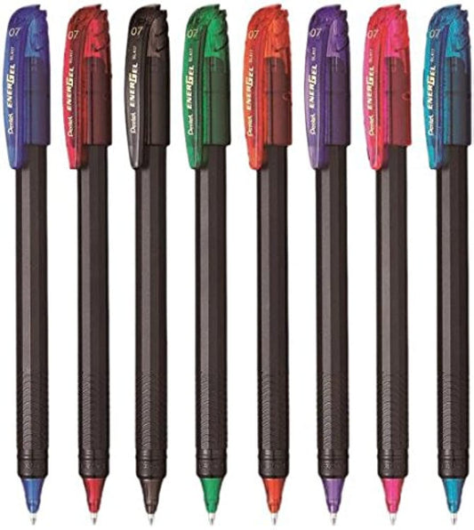 Pentel Energel 0.7Mm Roller Gel Pen | Set Of 8 Shades | Multicolored