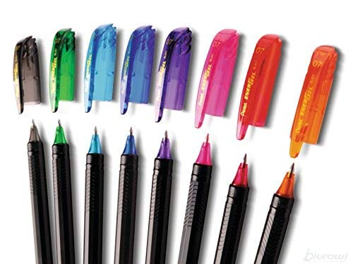 Pentel Energel 0.7Mm Roller Gel Pen | Set Of 8 Shades | Multicolored
