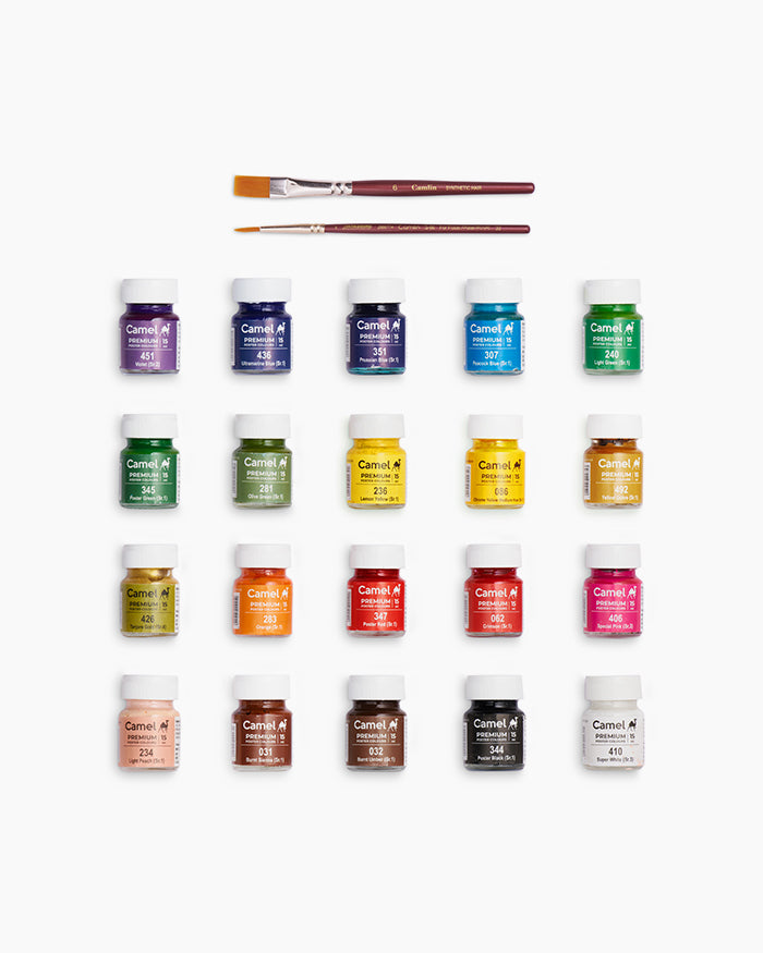 Camel Premium Poster Colours | 20 shades
