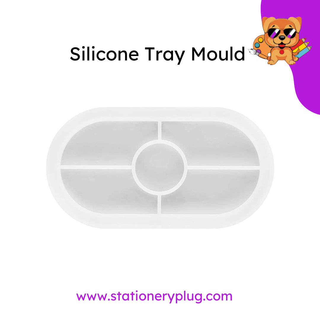 Resin Art Silicone Silicone Oval Tray Mould for DIY Handmade Plate - Durable & Reusable