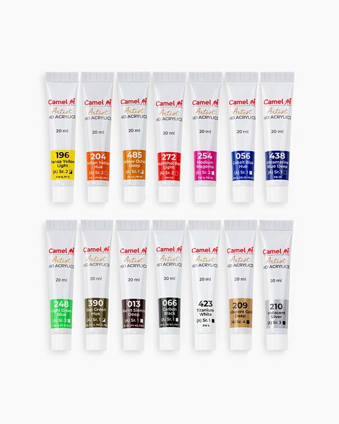 Camel Artist HD Acrylics Set of 14 - Stationery Plug