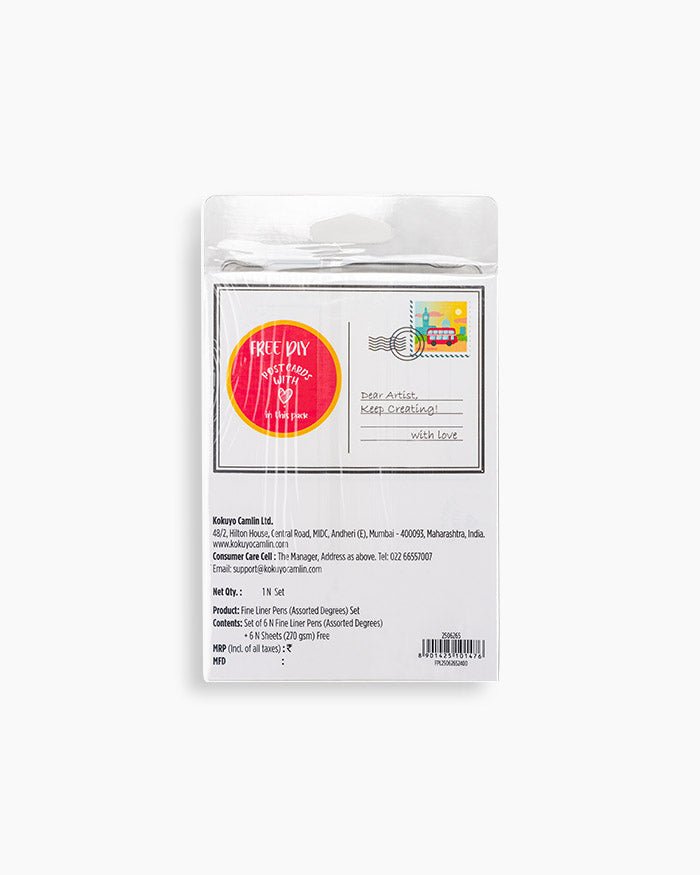 Camel Fineliner Pens Set of 6 - Stationery Plug