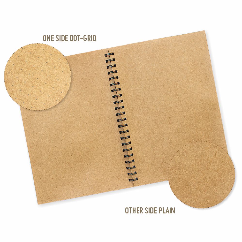 Anupam Khaki Wire-O Kraft Book |140GSM