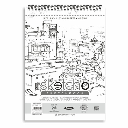 Anupam Sketch-O Soft Cover Sketchbook | 140GSM