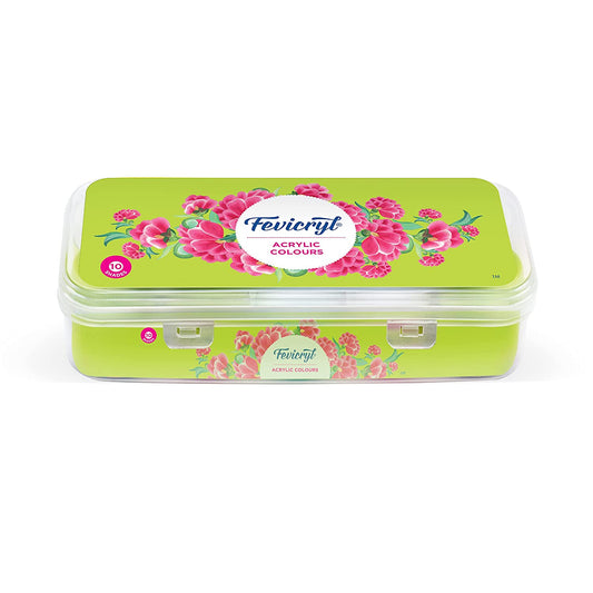 Pidilite Fevicryl Acrylic Colours Sunflower Kit | 10 shades