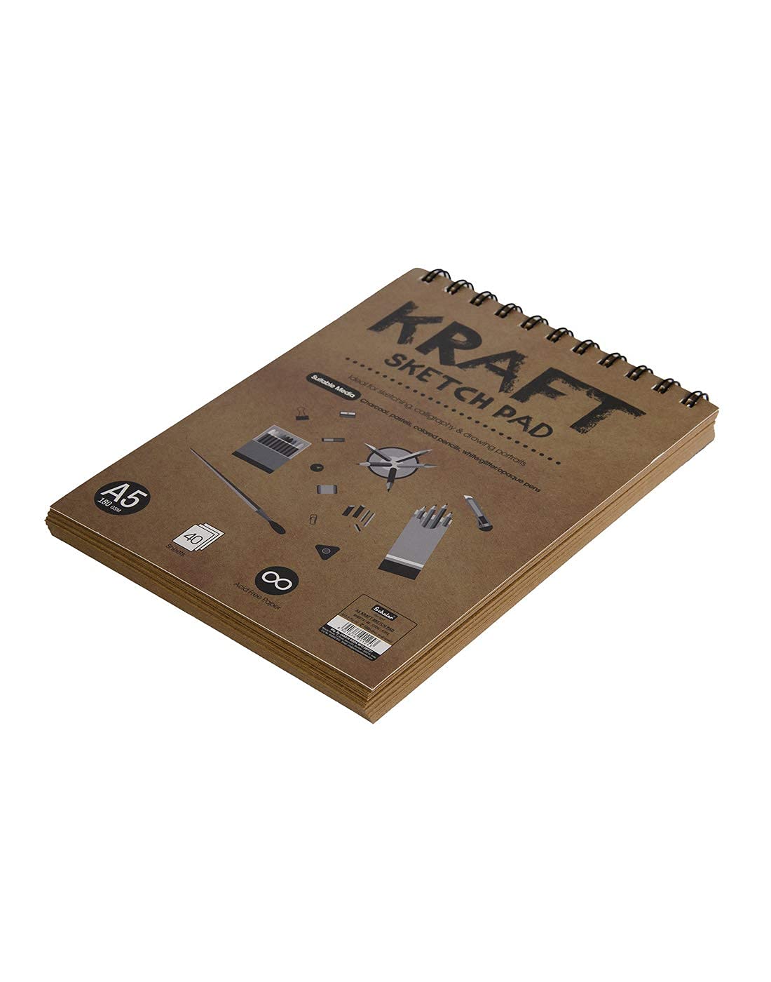 Scholar Kraft Sketch Book |Brown Toned Paper