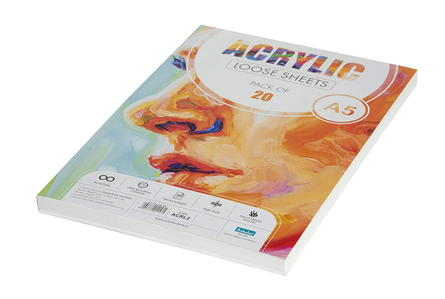 Scholar Acrylic Loose Sheets | 360 GSM