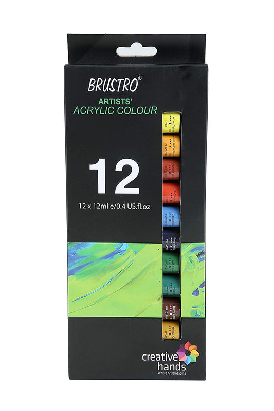 BRUSTRO Artists ’ Acrylic Colour Set of 12