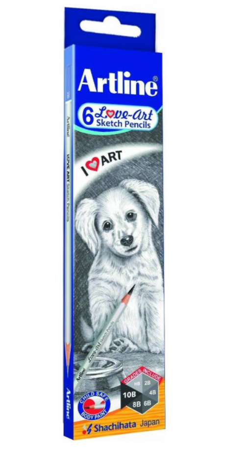 Artline Sketch Pencils (6 Grades)