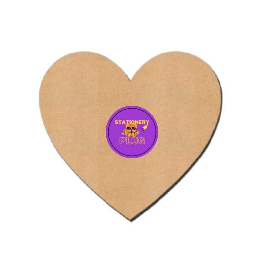 Heart MDF Board for Art and Craft | 3.5 mm thick