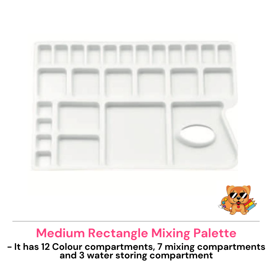 Rectangle Colour Mixing Palette