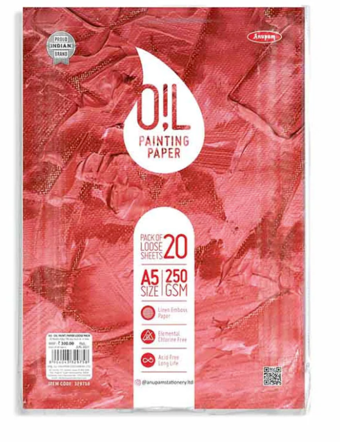 Anupam Oil Painting Loose Sheets | 250 GSM