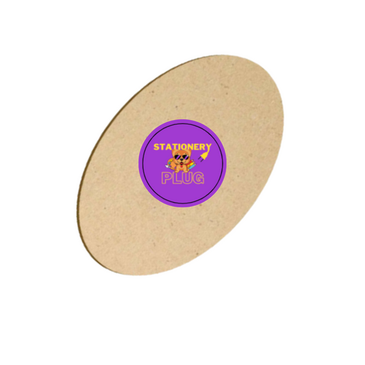 Oval MDF Board for Art and Craft | 3.5 mm thick