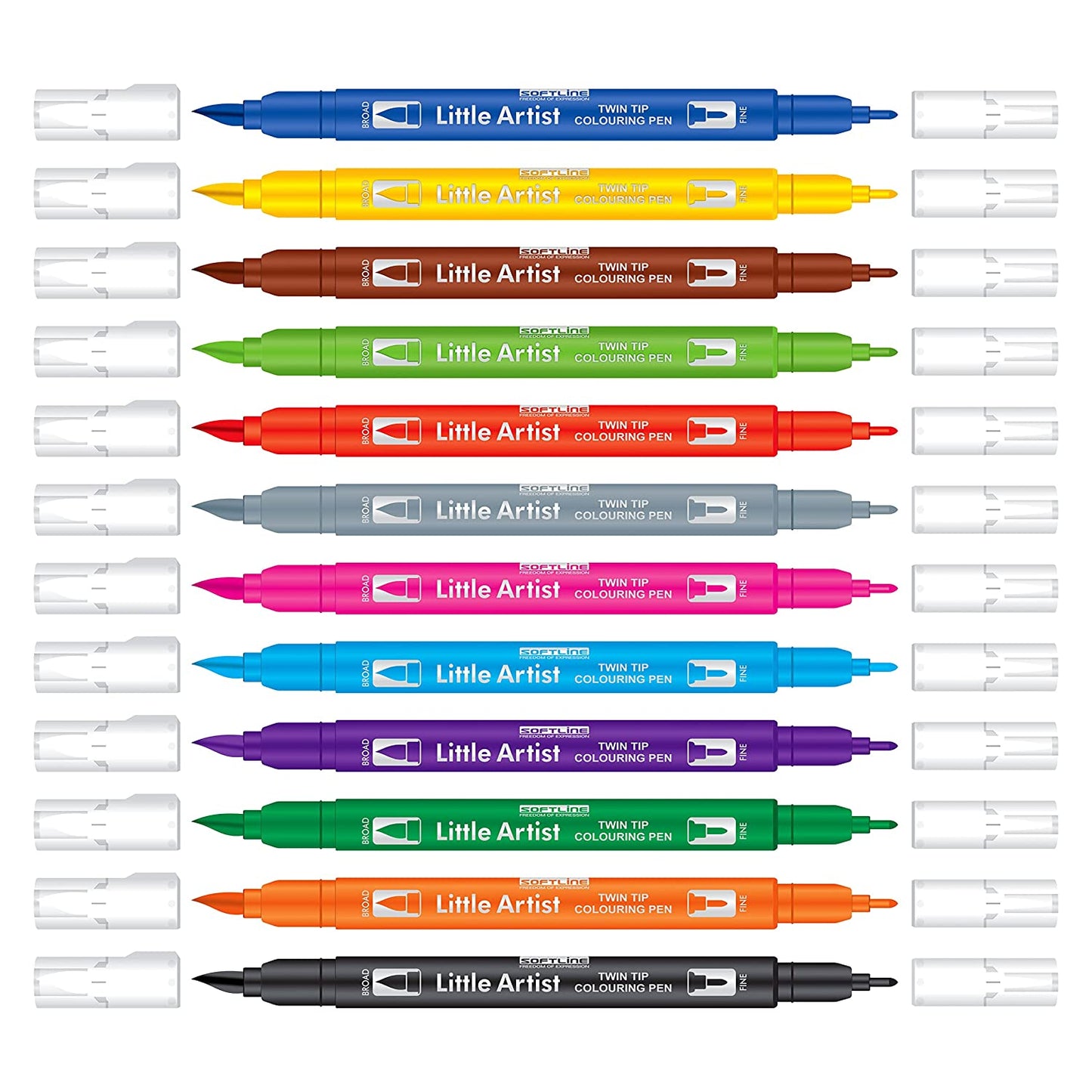 Add Gel Softline Little Artist Colouring Pen - Twin Tip Brush Pens - Stationery Plug