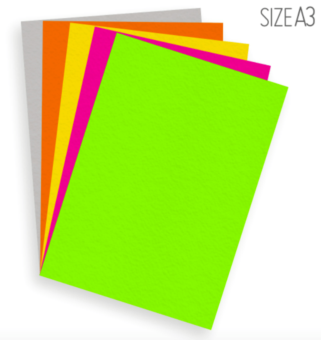 Anupam Neon Colour Loose Sheets | 160 GSM - Stationery Plug