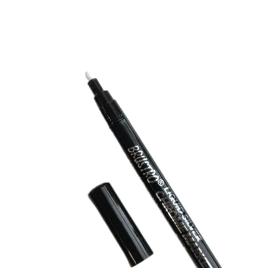 Brustro Liquid Silver Chrome Permanent Marker 1mm - Stationery Plug