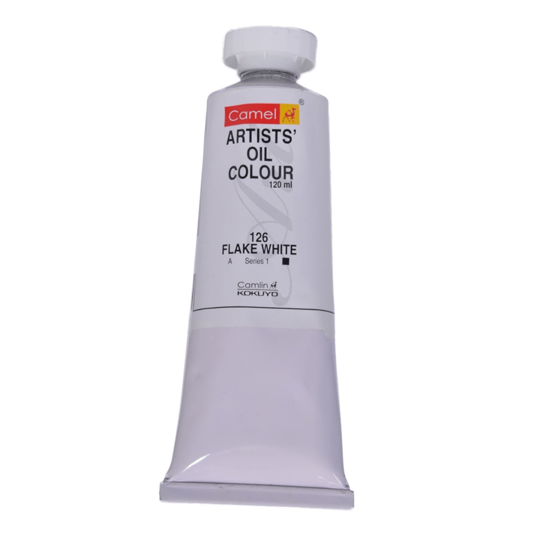 Camlin Kokuyo Flake White Artist Oil Color - 40 ML - Stationery Plug