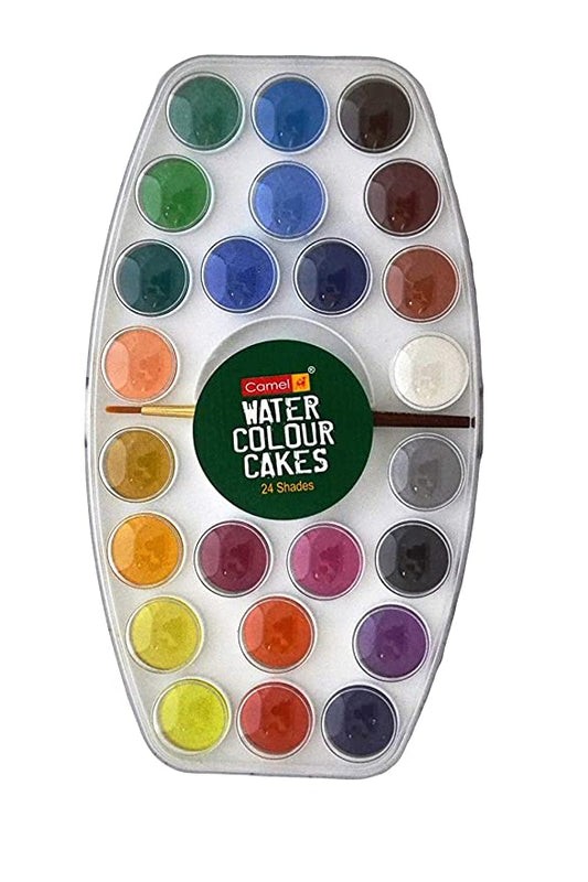 Camlin Kokuyo Student 24 - Shade Water Color Paint Cake Set - Stationery Plug