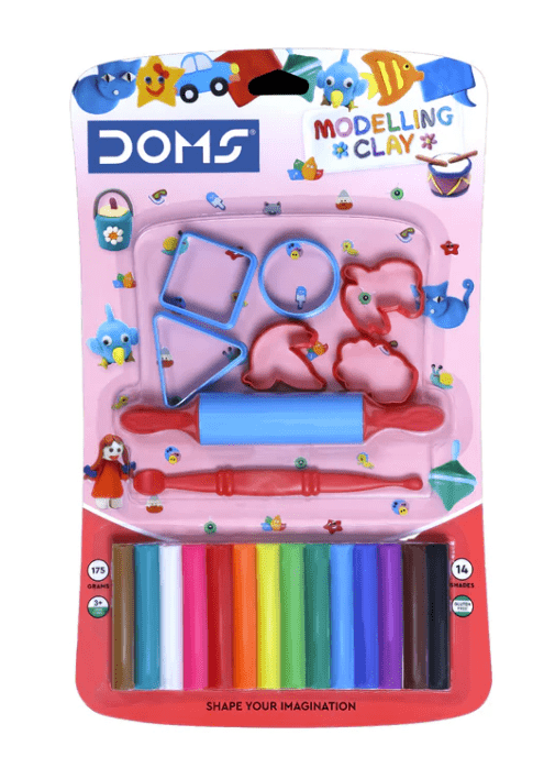 Doms Modelling Clay Set of 14 - Stationery Plug