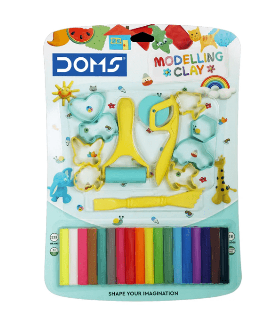 Doms Modelling Clay Set of 18 - Stationery Plug