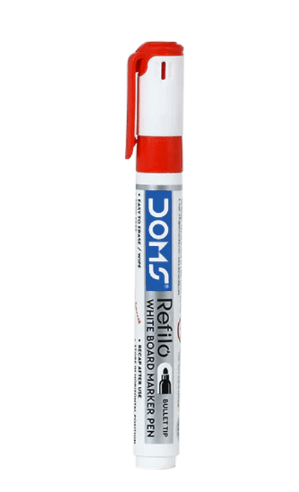Doms Refilo White Board Marker Pen - Stationery Plug