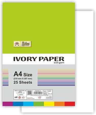 Lotus A4 Ivory Sheets - 210 GSM - Stationery Plug
