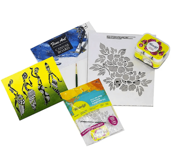 Pidilite Fevicryl All In One Artist Canvas Kit - Stationery Plug