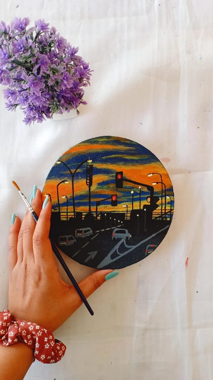 Round Stretched Canvas - Stationery Plug