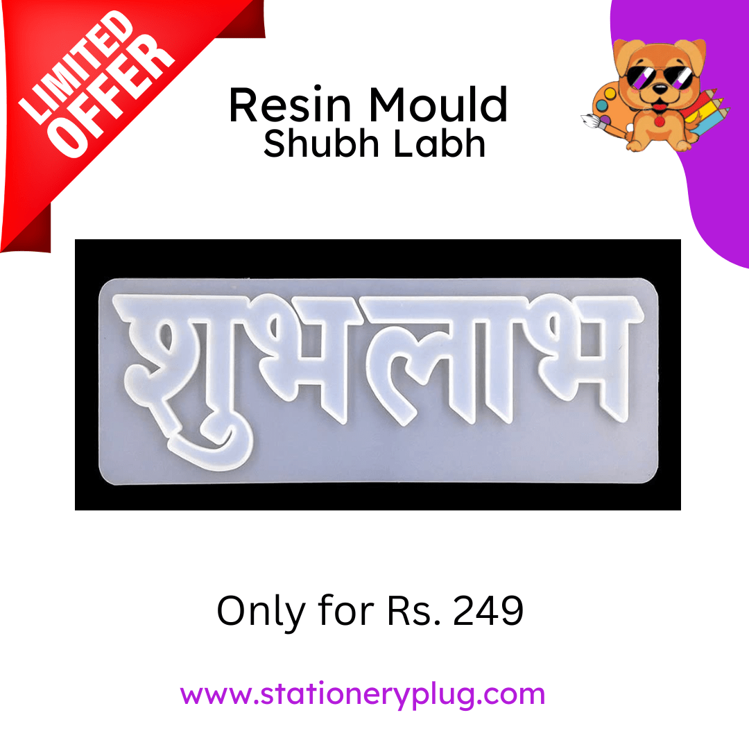 Shubh Labh Mold for Resin Art - Stationery Plug