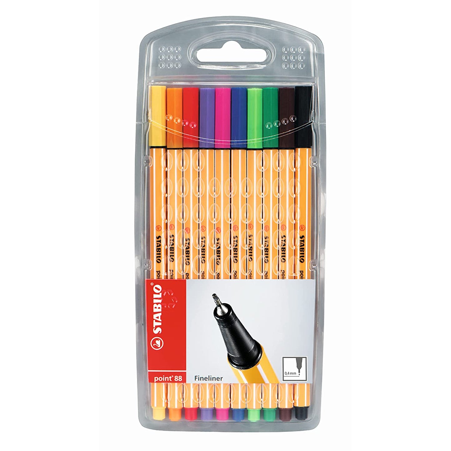 STABILO Point 88 - Fineliner - Wallet of 10 - Stationery Plug