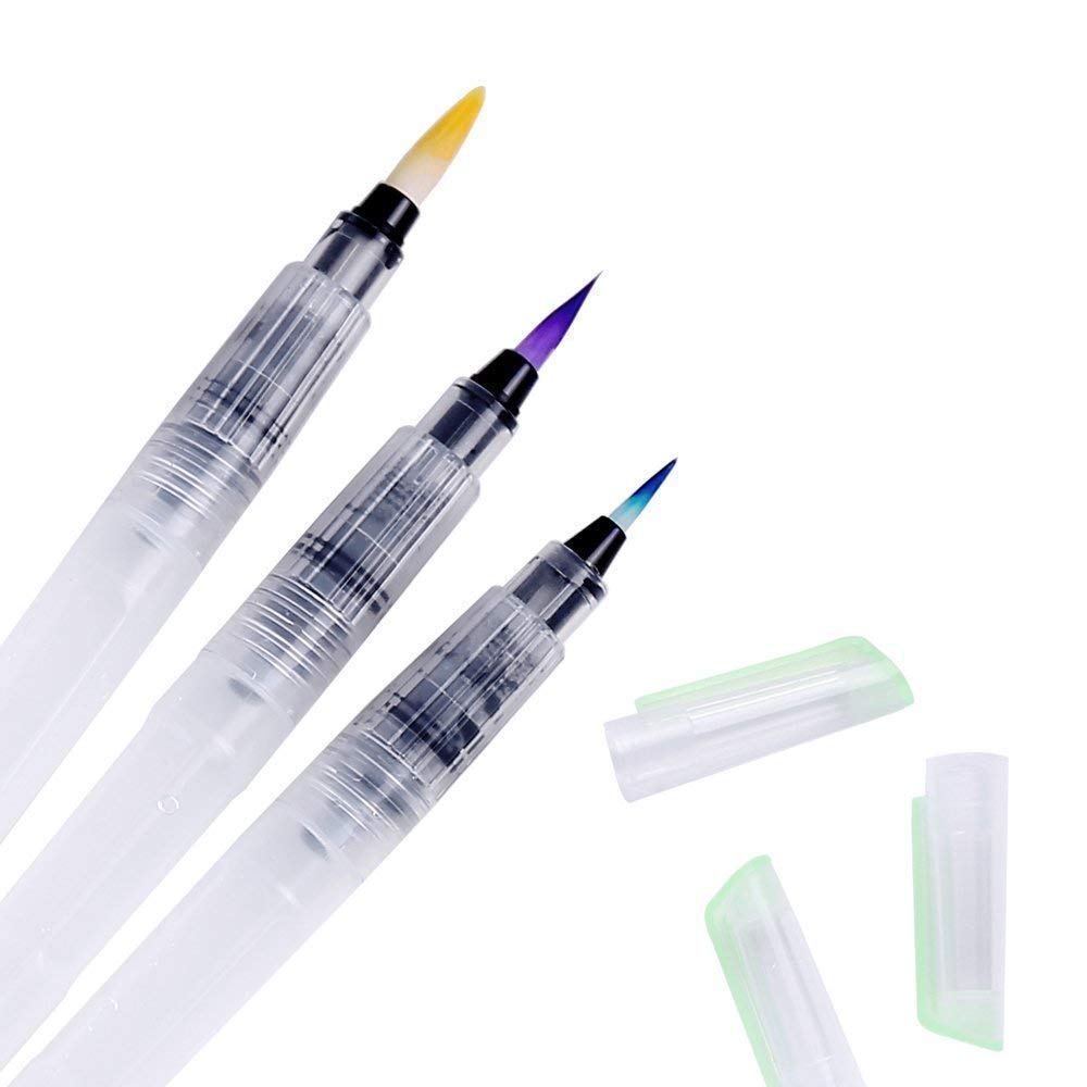 Water Brush Pen for Calligraphy, Painting and Lettering - Stationery Plug