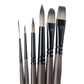 Brustro AquaStrokes Artist Brushes | Set of 6 | Ideal for Watercolour, Gouache, Acrylics, Oil Brush