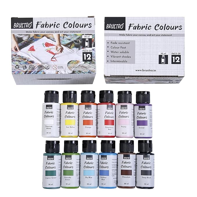 Brustro Fabric Colours set of 12
