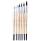 BRUSTRO Faux Squirrelo Mop Brush | Set of 8