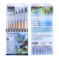 BRUSTRO Faux Squirrelo Mop Brush | Set of 8