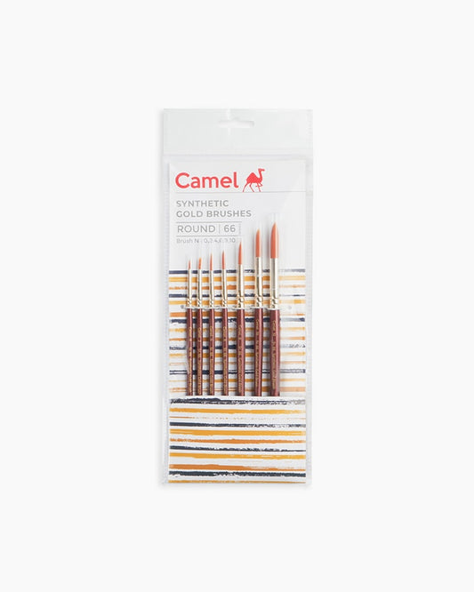 Camlin Synthetic Gold Round Brush Set of 7