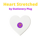 Stationery Plug Professional Heart Stretched Canvas