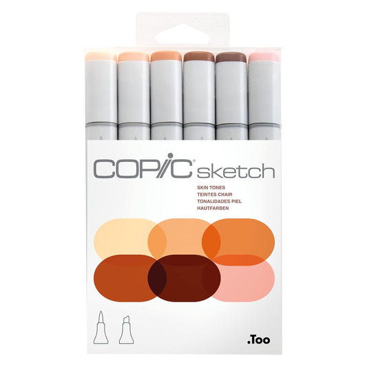 Copic Sketch Markers Set of 6 | Skin Tones