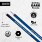 BRUSTRO Extra Dark Pencils | Black, Pack of 10