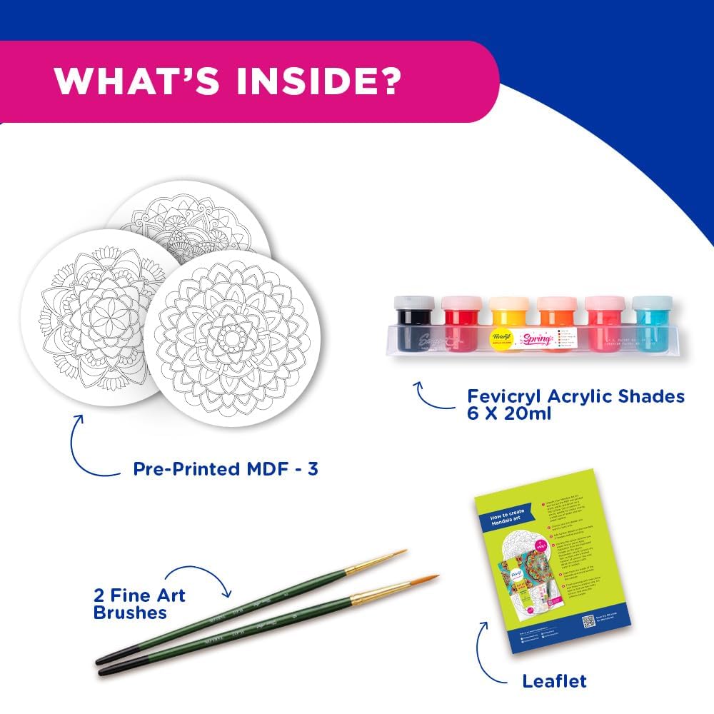 Fevicryl DIY Art of India Mandala Art Kit