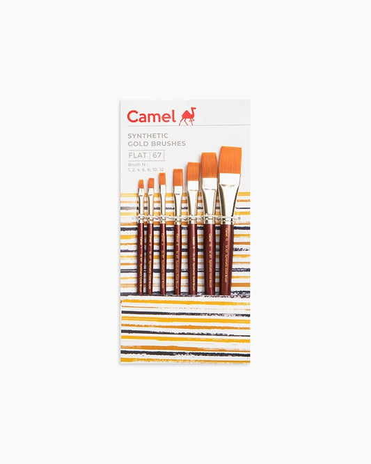 Camlin Synthetic Gold Flat Brush Sets