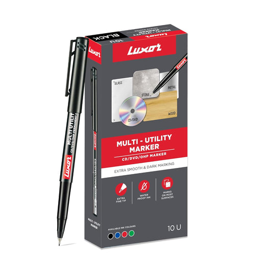 Luxor CD/DVD/OHP Fine Marker - Black