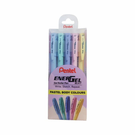 Pentel Energel Roller Pen Set of  - Pastel Body - Blue Ink (Single pen)
