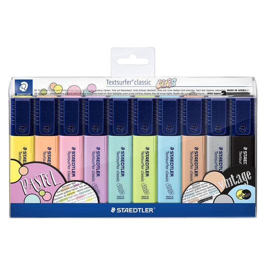 Staedtler Classic Chisel Pastel Highlighter Set of 10